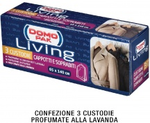 Domoliving 918000 Custodia Copriabiti Set 3 pezzi Cappotti e Soprabiti cm 65x140