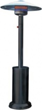 Domus 12650 Stufa Gas Gpl Infrarossi a Fungo + Ruote Nero Kw 512