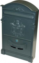 Domus 2155b2201 Cassetta Posta Regia Alluminio Pressofuso grigio mm 260x90 H.mm 410