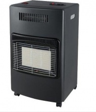 Domus 2636857 Stufa a Gas Infrarossi Portatile GPL 4.2 kW Nero  Mitra Ventilata