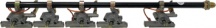 Domus 551i597 Set Valvole Gas Barbecue Polka 4 + 1 N�18