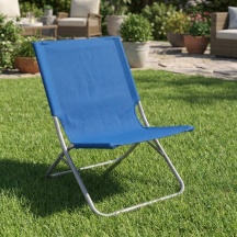 Domus Easy Spiaggina Pieghevole MetalloTessuto 48x62x64 cm VerdeBlu