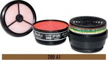 Dpi Sekur 3768d3814 Filtro per Respiratore a Maschera Polimask 100 Sekur A1