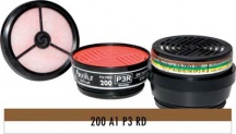 Dpi Sekur 3778e3824 Filtro per Respiratore a Maschera Polimask 100 Sekur A1 P3