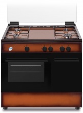 Ducati SD490GB Cucina a Gas 4 Fuochi Forno a Gas 90x60 cm Marrone Sfumato