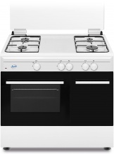 Ducati SD490GW Cucina a Gas 4 Fuochi Forno a Gas 90x60 cm Portabombola Bianco