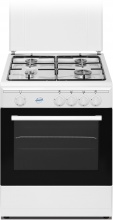 Ducati SD664WGE Cucina a Gas 4 Fuochi Forno a Gas con Grill 60x60 cm Bianco
