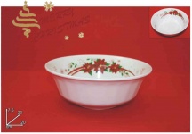 Due Esse 512391 Insalatiera Melamina cm 20x7.5h Stella di Natale