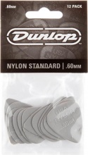 Dunlop 44P 60 Plettri NYLON Standard colore Grigio