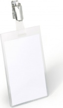 Durable 800219 Confezione 2 Portanome Tasca Chiusa 90x6