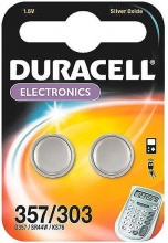 Duracell 357303 Pila A Bottone  Pz 2 - 1,5 V