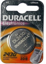 Duracell DL2430 Pila Bottone al Litio 3V 230 mAh