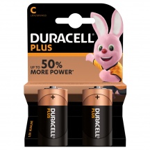 Duracell LR14MN1400 Pile Mezza torcia C Alcaline 1,5 V 2 batterie  Plus Power