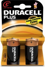 Duracell MN1400 Pila Mezza Torcia Mn 1400 Pz 2 - 1,5 V - C (Plus)