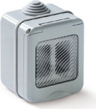 ELETTROCANALI EC310A2 Scatola di derivazione esterna parete 2 Posti