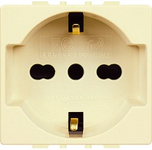 ELETTROCANALI ECL2550 Tondo Presa Biv  Schuko Pezzi 10