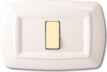 ELETTROCANALI ECL2591WH Tondo Placca Mo � Magic Plastificate 1P.Bianca Pezzi 10