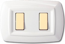 ELETTROCANALI ECL2592WH Tondo Placca Mo � Magic Plastificate 2P.Bianca Pezzi 10