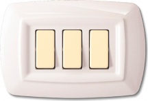 ELETTROCANALI ECL2593WH Tondo Placca Mo � Magic Plastificate 3P.Bianca Pezzi 10