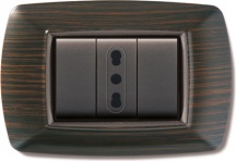 ELETTROCANALI ECL2983WG Placca Life Mo � Living Plastificate Wenge 3P Pezzi 10