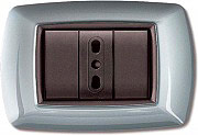 ELETTROCANALI ECL2984 AC Placca Placchetta Elettrica Copri Interruttore 4P