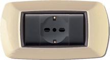 ELETTROCANALI ECL2984 A Placca Placchetta Elettrica Copri Interruttore 4P Avorio