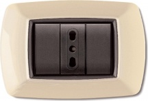 ELETTROCANALI ECL2987 A Placca Placchetta Elettrica Copri Interruttore 7P Avorio
