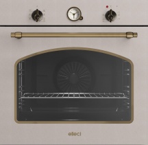 ELLECI FGCO60151NS Forno Elettrico Ventilato da Incasso 80 Lt 60 cm Classe A Avena COUNTRY