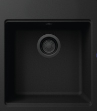 ELLECI LG210240BKM Lavello Cucina 1 Vasca Incasso 45 cm Granitek Nero  Time 102