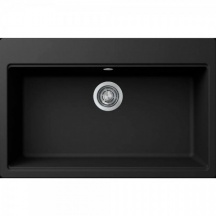 ELLECI LG213040 Lavello Cucina 1 Vasca 79 cm Granitek Nero  Time 130