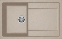 ELLECI LG230051 Lavello Cucina 1 Vasca da Incasso 79 Cm Granitek Avena  Life 300