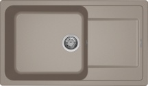 ELLECI LG241043 Lavello Cucina 1 Vasca Incasso 86 cm Granitek Tortora  Life 410