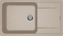 ELLECI LG241051 Lavello Cucina 1 Vasca da Incasso 86 cm Granitek Avena  Life 410