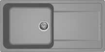 ELLECI LG248048 Lavello Cucina 1 Vasca Incasso 100 cm Granitek Cemento  Life 480