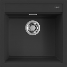 ELLECI LGB10440 Lavello Cucina 1 Vasca da Incasso 51 cm Granitek Nero  Best 104