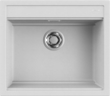 ELLECI LGB10568 Lavello Cucina 1 Vasca da Incasso 57 cm Granitek Bianco  Best 105