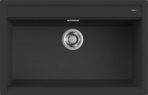 ELLECI LGB13040BKM Lavello Cucina 1 Vasca Incasso 79 cm Granitek Nero  Best 130