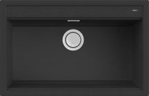 ELLECI LGB13040 Lavello Cucina 1 Vasca da Incasso 79 cm Granitek Nero  Best 130