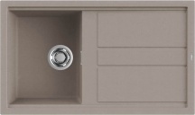 ELLECI LGB40043 Lavello Cucina 1 Vasca Incasso 86 cm Granitek Tortora  Best 400