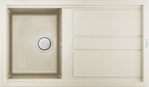 ELLECI LGB40062 Lavello Cucina 1 Vasca da Incasso 86 cm Granitek Bianco  Best 400