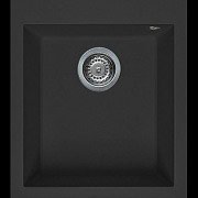 ELLECI LGQ10040 Lavello cucina Incasso 1 Vasca 41 cm Granitek Nero  Quadra 100