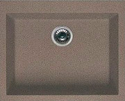 ELLECI LGQ10543 Lavello Cucina Incasso 1 Vasca 57 cm Granitek Tortora  Quadra 105