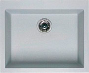 ELLECI LGQ10568BSO Lavello Cucina 1 Vasca eff. Fragranite Sottotop 54 cm Bianco