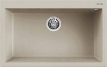 ELLECI LGQ13039 Lavello Cucina 1 Vasca Incasso 79 cm Granitek Bianco  Quadra 130