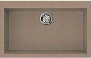 ELLECI LGQ13043 Lavello Cucina Incasso 1 Vasca 79 cm Granitek Tortora  Quadra 130