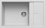 ELLECI LGU31068 Lavello Cucina 1 Vasca Incasso 78 cm Granitek Bianco  Unico 310
