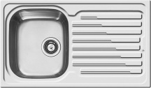 ELLECI LIK400SACSX Lavello Cucina 1 Vasca da Incasso 86 cm Inox  Sky 400