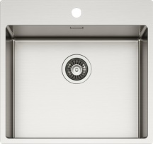 ELLECI LIM500SAC Lavello Cucina 1 Vasca Incasso 54 cm Inox Satinato  Compass 500