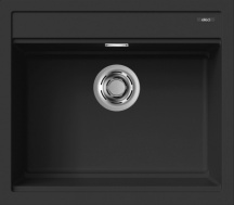 ELLECI LKB10586 Lavello Cucina 1 Vasca da Incasso 57 cm Keratek Nero  Best 105