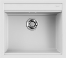 ELLECI LKB10596 Lavello Cucina 1 Vasca da Incasso 57 cm Keratek Bianco  Best 105